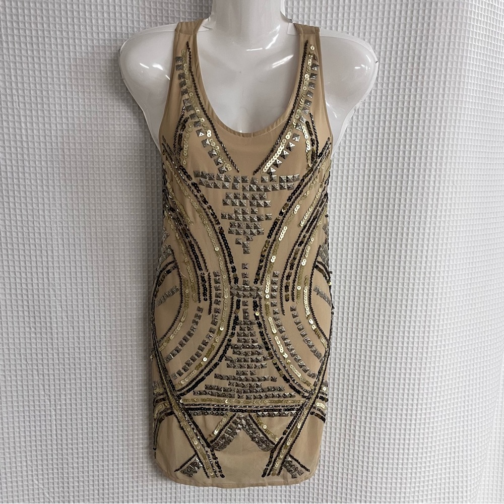 English rose ladies beige cocktail, pencil dress size medium (NWOT)